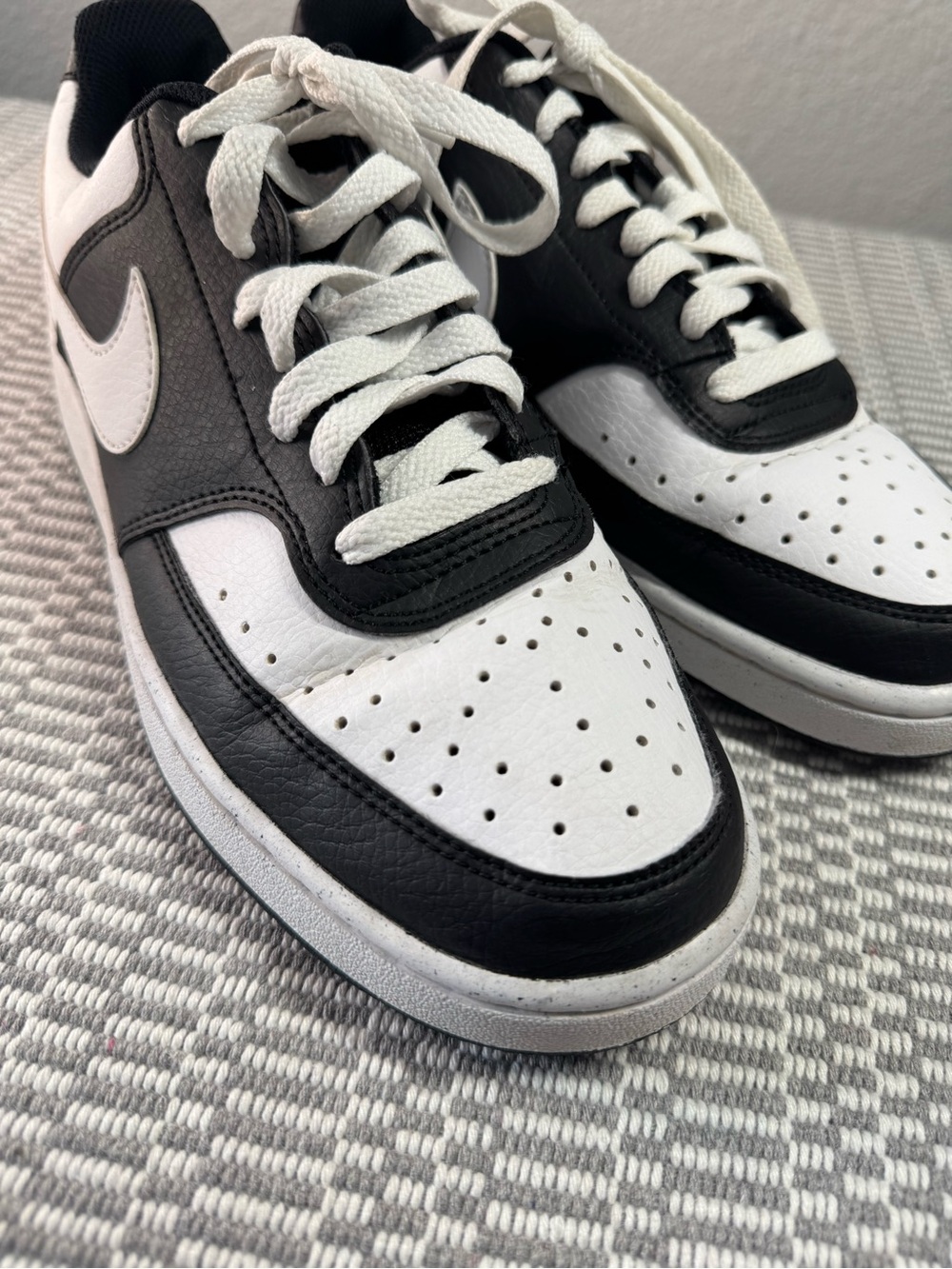 Nike black & white Court Vision Low Men's Sneakers size 8 (women 9.5) - Picture 10 of 15